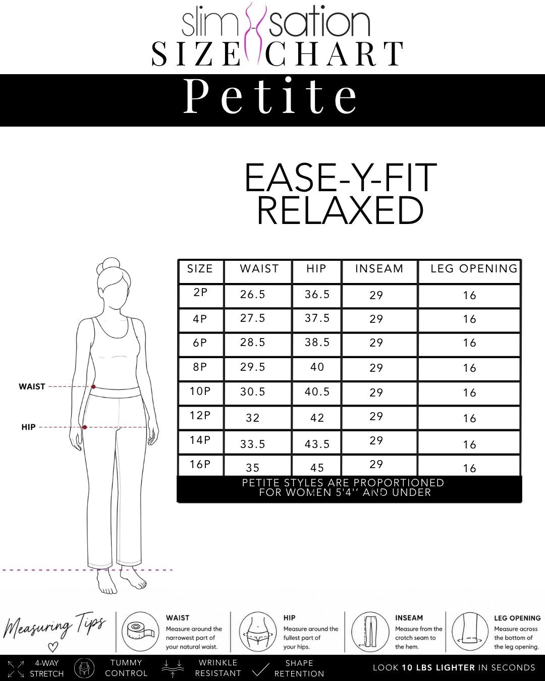 Petite Wide Band Pull On Relaxed Leg Pants - Midnight Blue