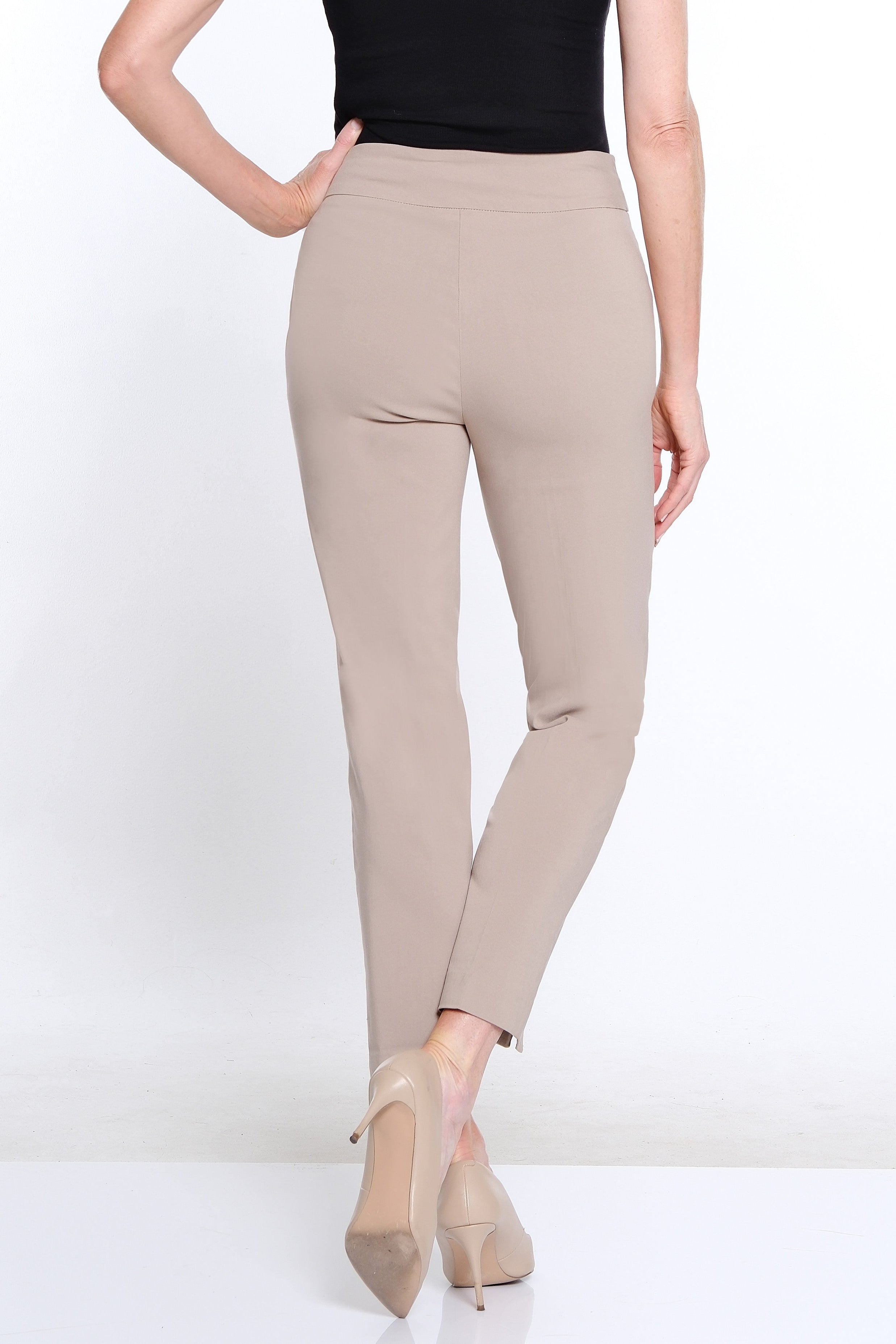 Thin Her Ankle Pants - Khaki