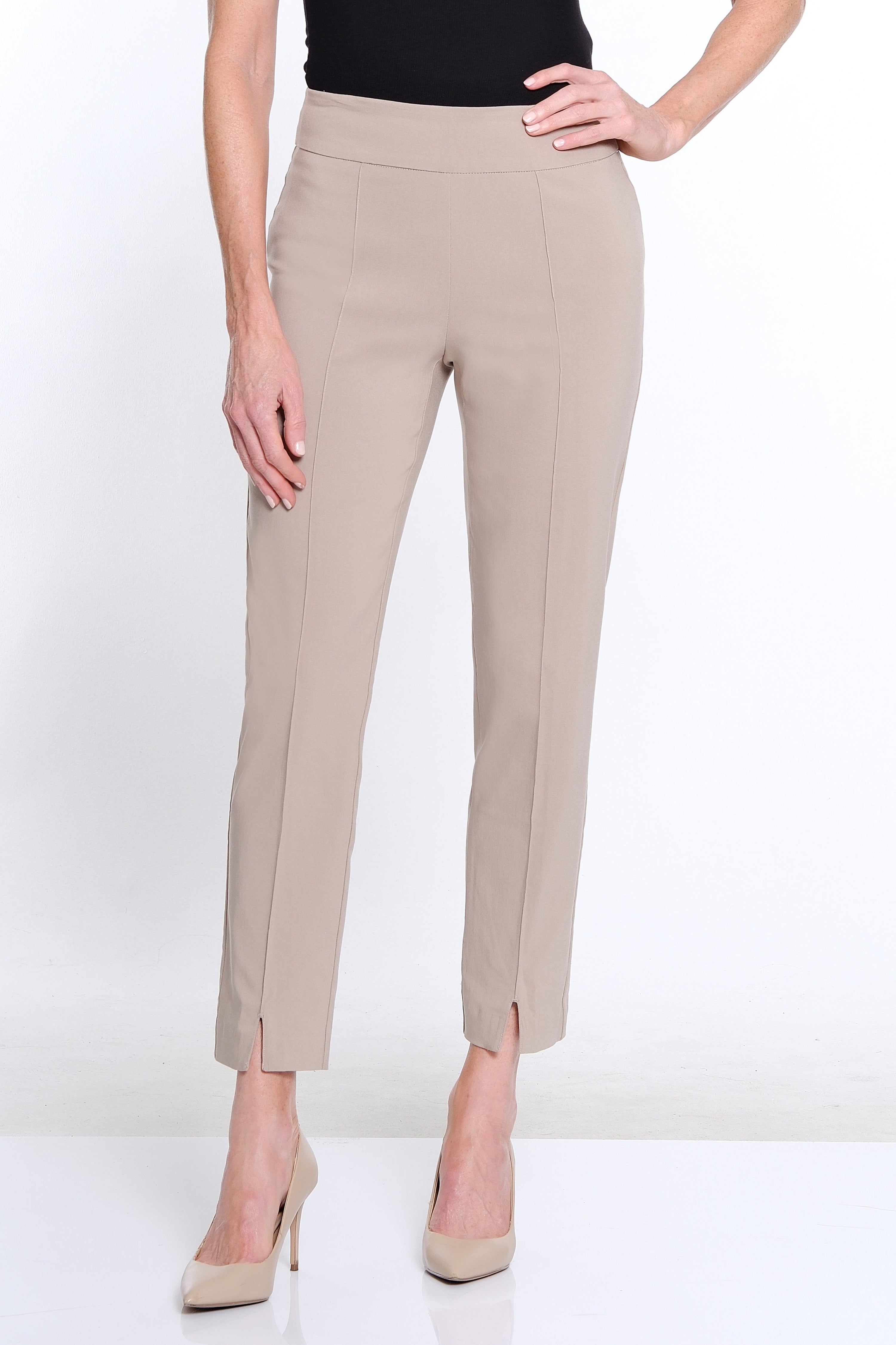 Thin Her Ankle Pants - Khaki