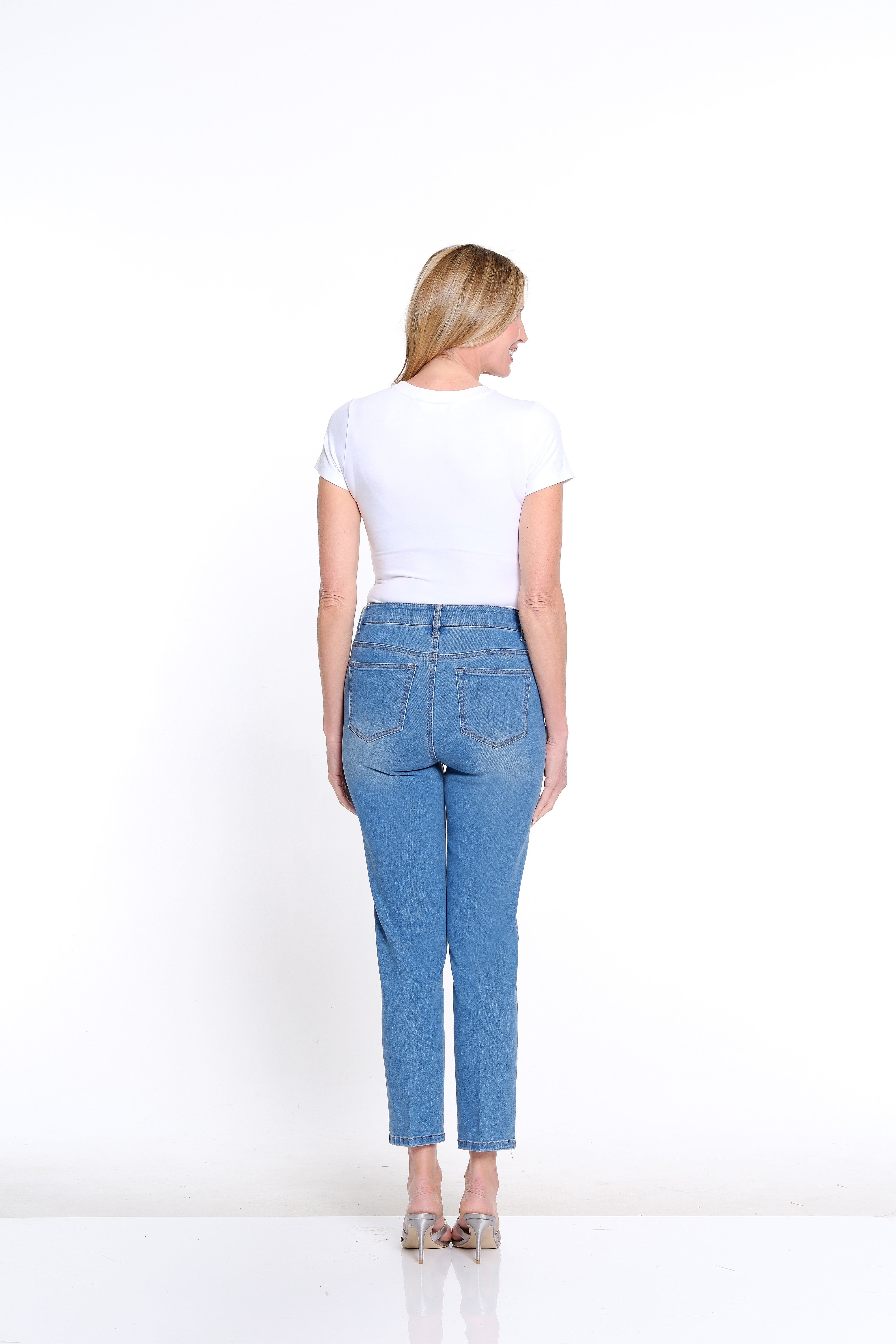 Classic Denim Ankle Jean - Petite - Medium Indigo