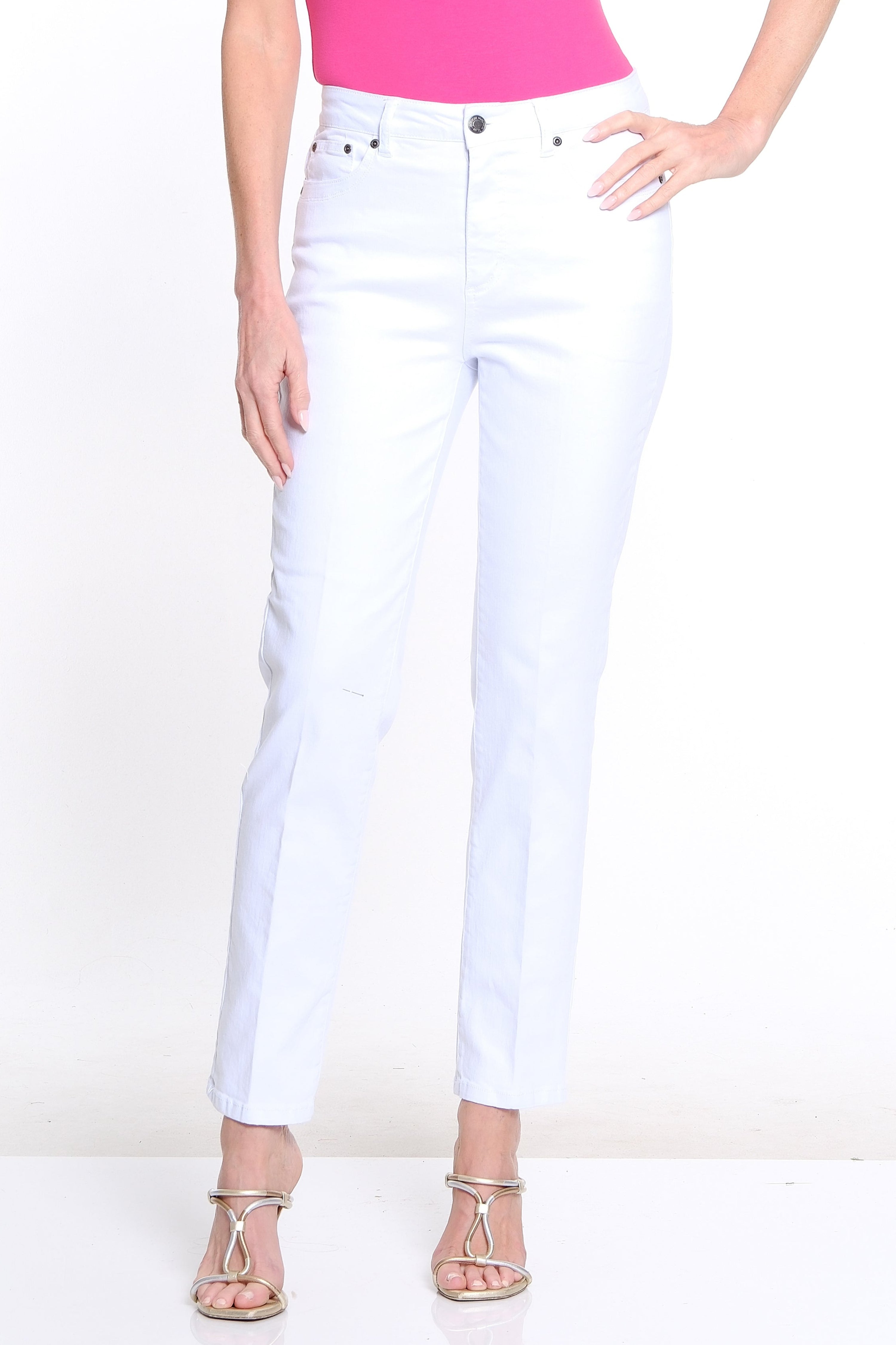 Classic Denim Ankle Jean - White