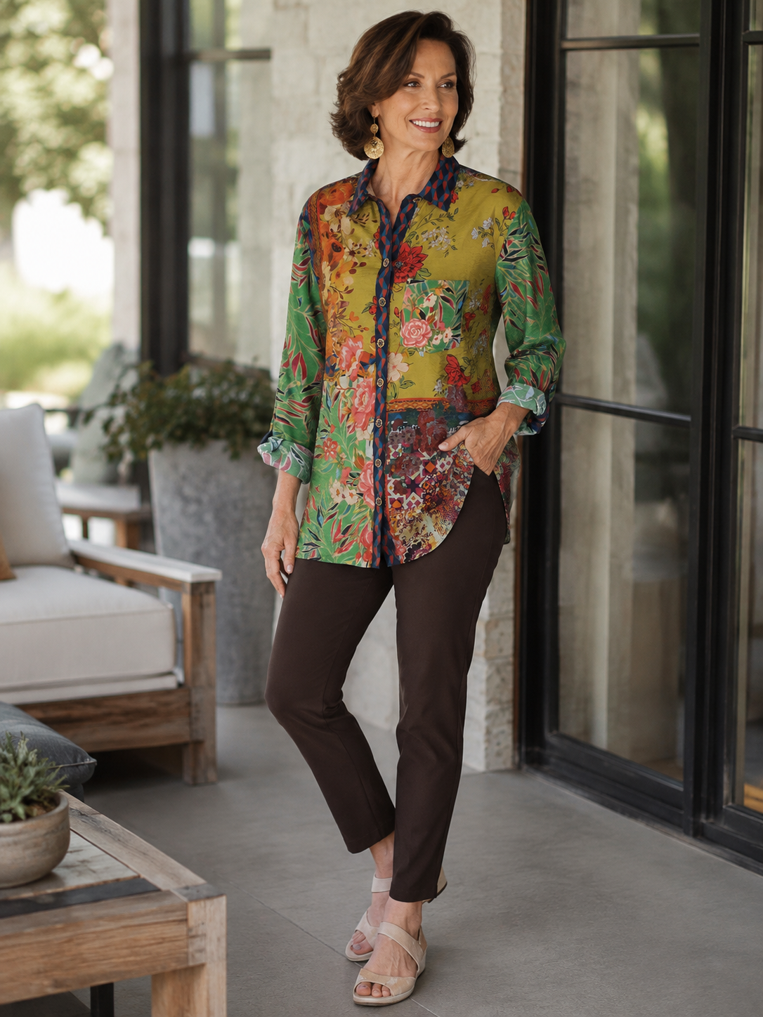 The Artisan Patchwork Tunic & Ankle Pant Bundle