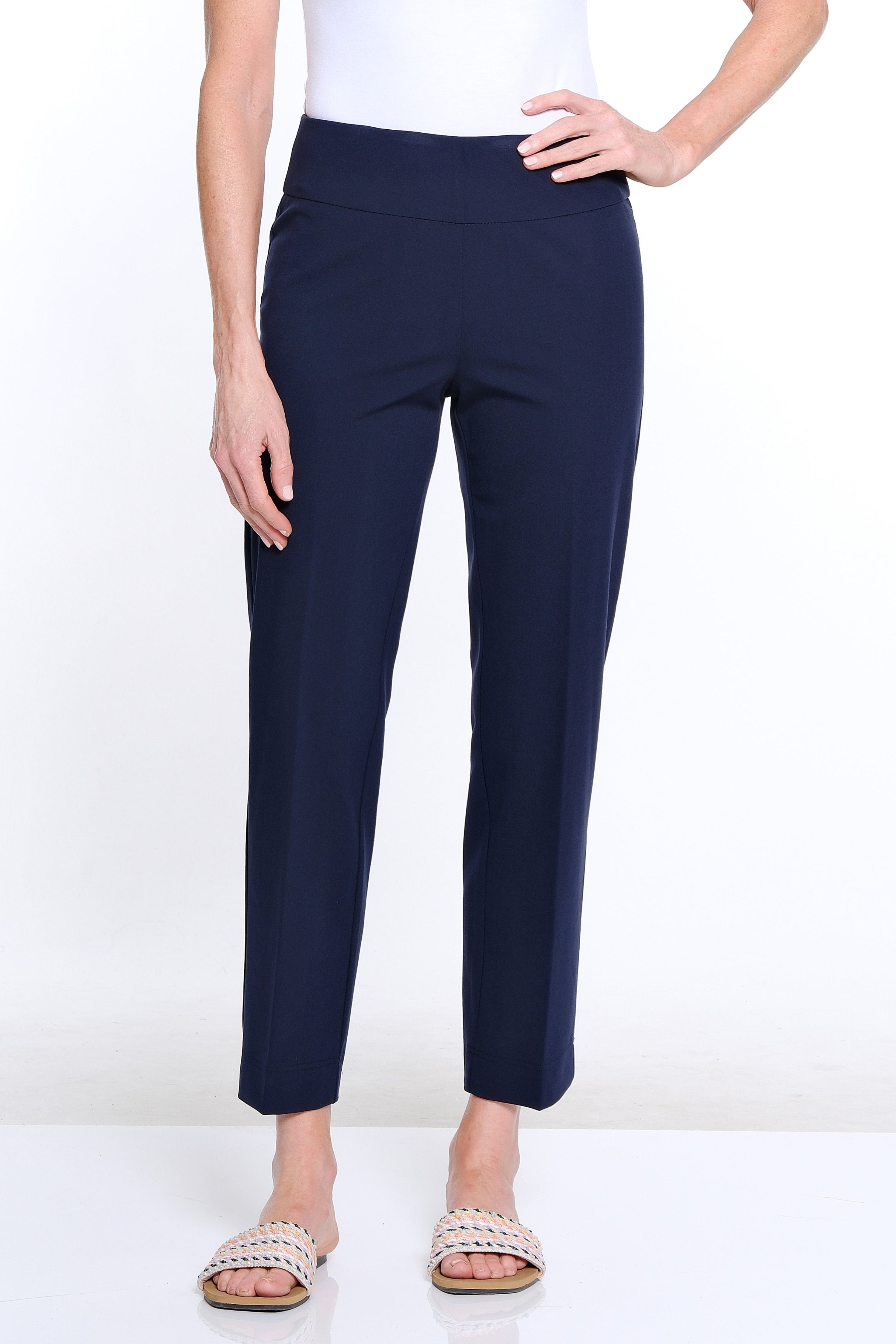 Thin Her Stretch Ankle Pant - Navy