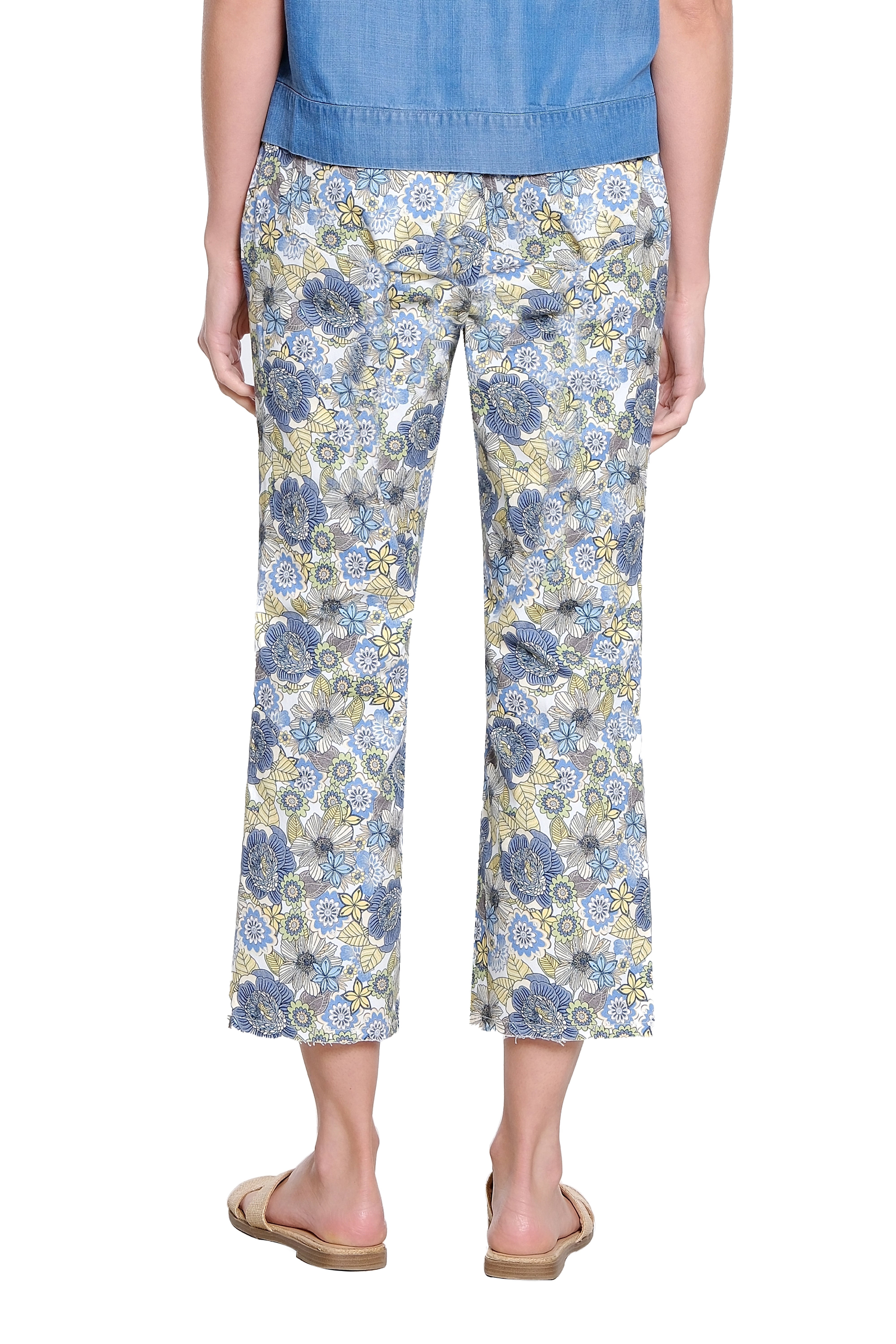 Floral Print Straight-Leg Ankle Jean - Floral Multi