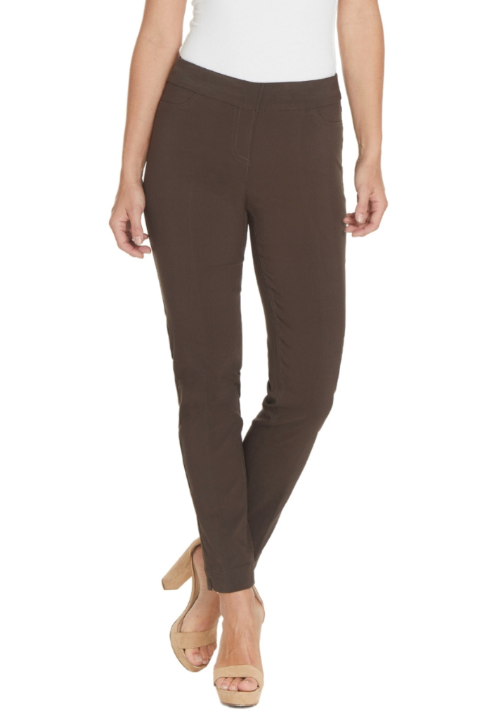 Pull-On Narrow Leg Pant - Chocolate