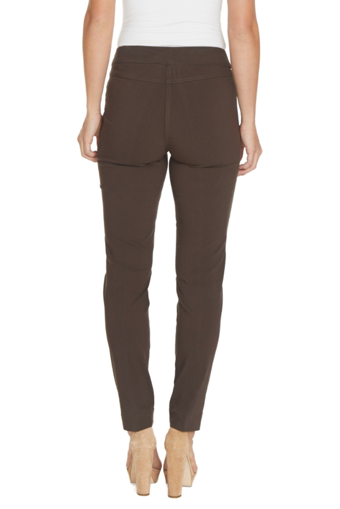 Pull-On Narrow Leg Pant - Chocolate
