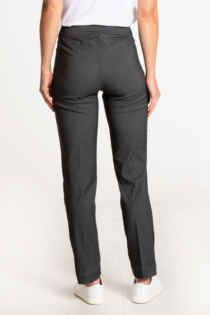 Narrow Charcoal Golf Pants With Pockets