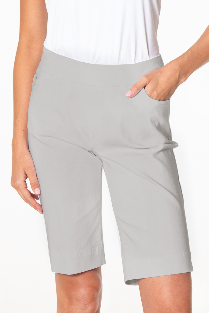 Golf 12" Walking Short with Pockets - Sterling