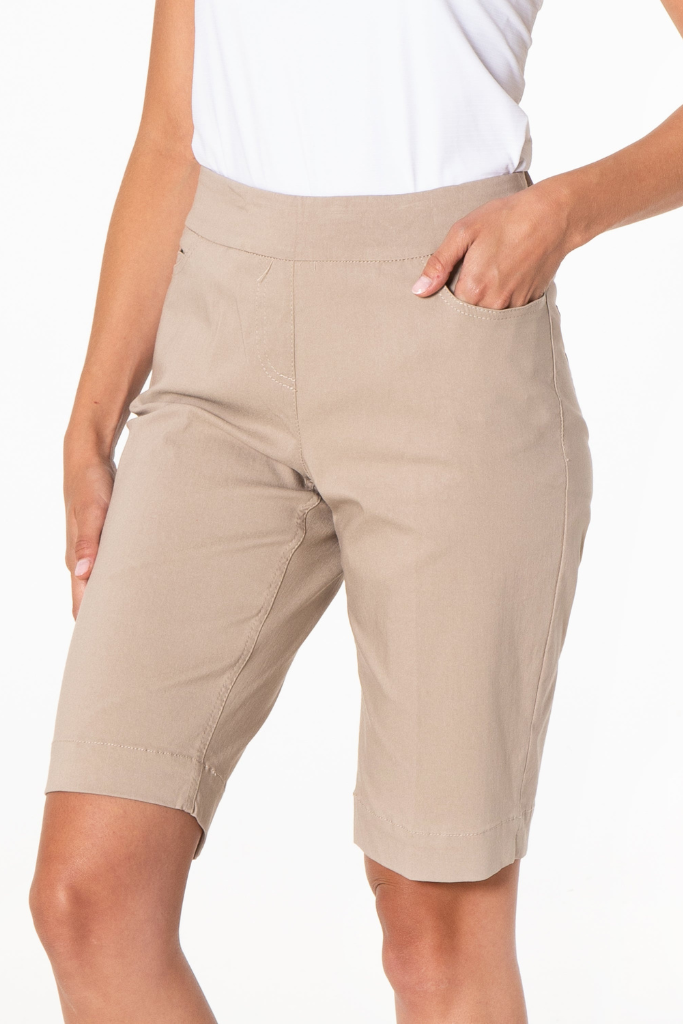 Golf 12" Walking Short with Pockets - Stone