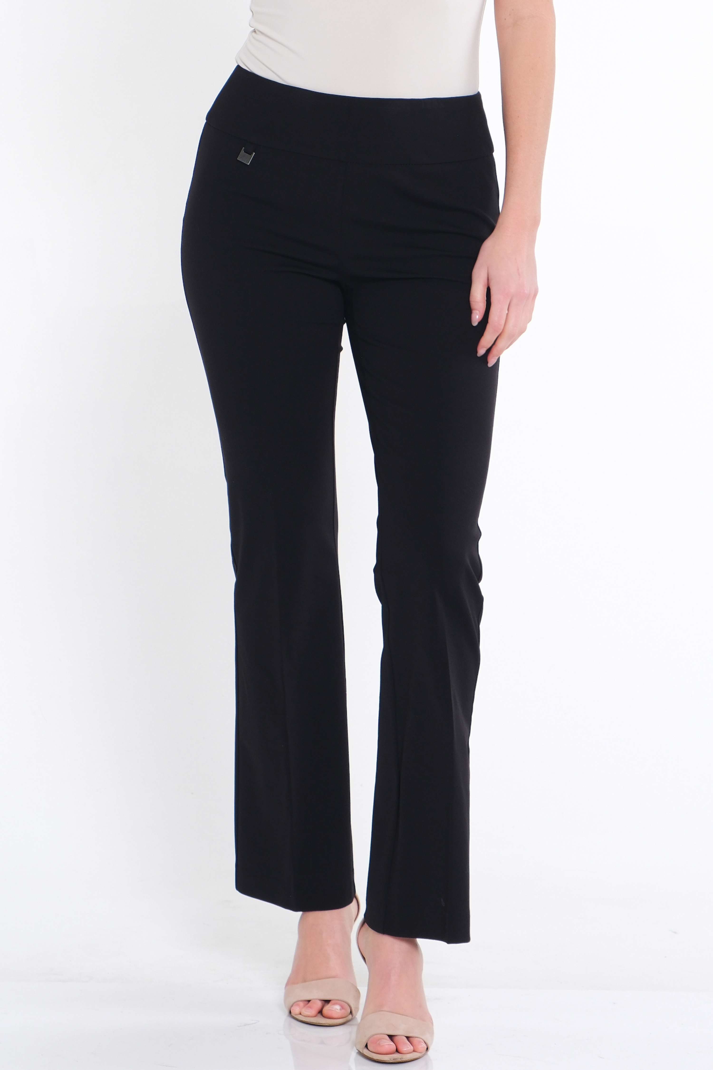 EASE-Y-Fit Knit Flare Leg Pant - Black