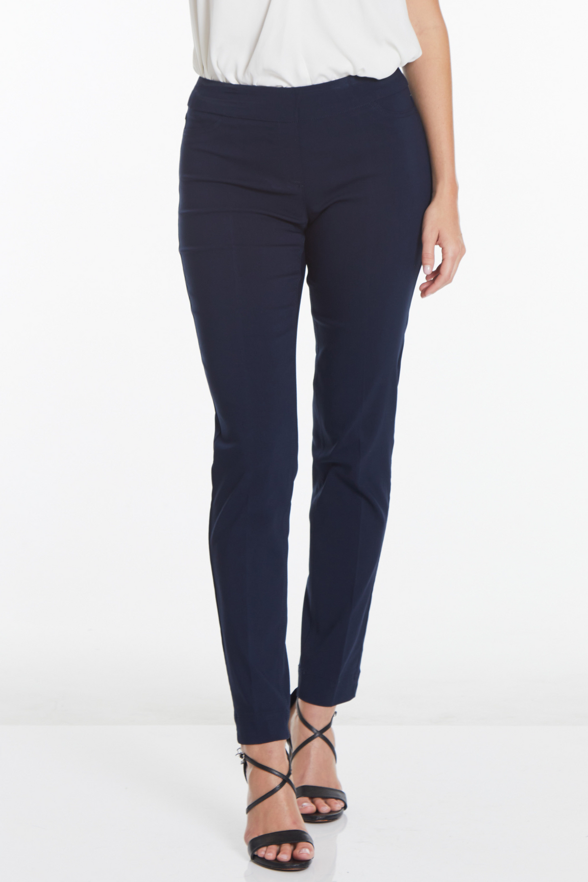 Pull-On Narrow Leg Pant - Midnight Blue
