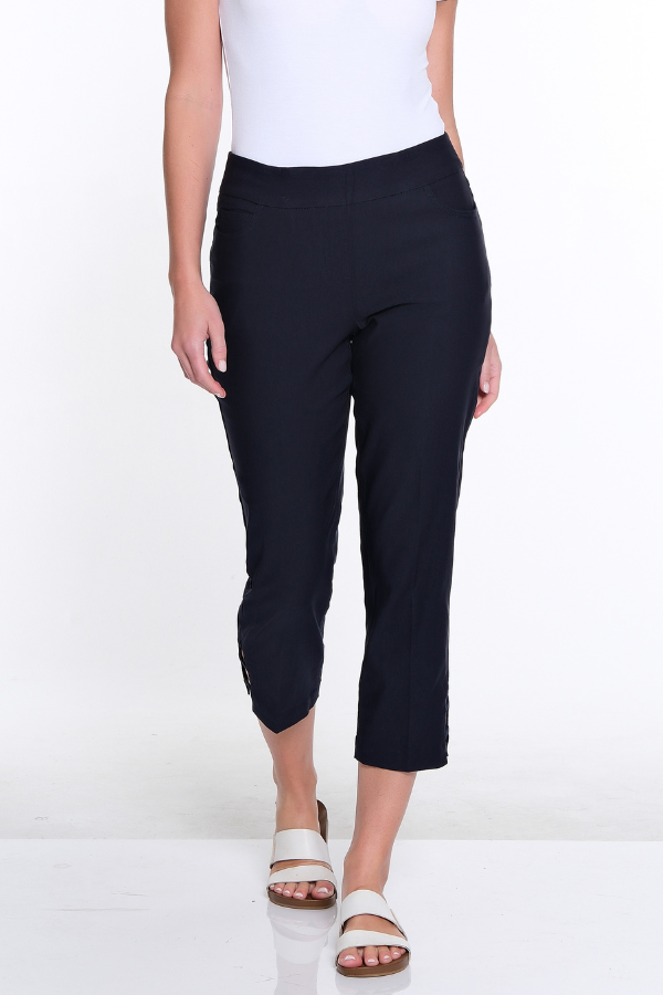 3-Strap Hem Crop Pant - Midnight Blue