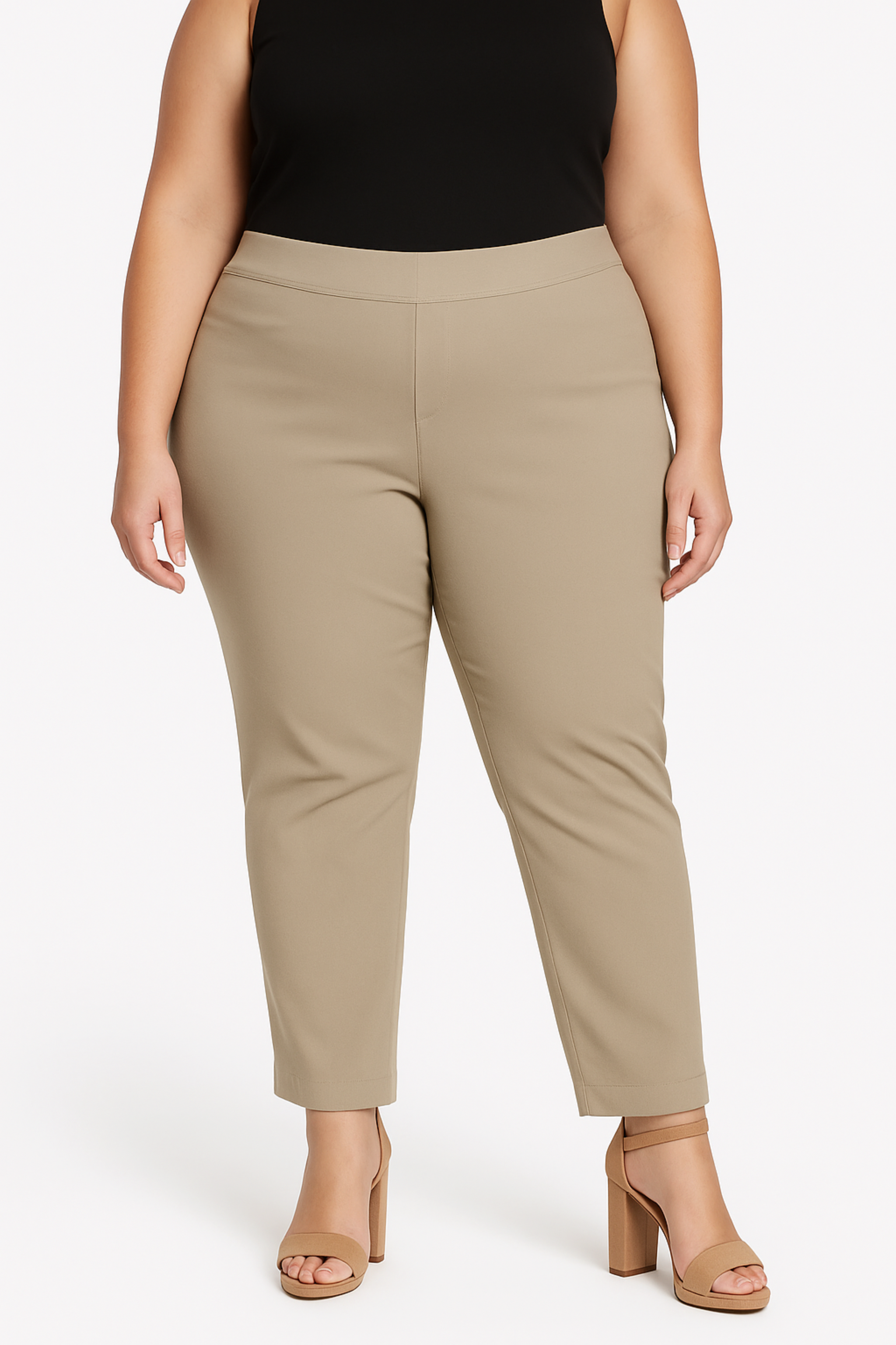 Pull-on Ankle Pant - Stone 16W / Stone Pull-on Ankle Pant - Stone 16W / Stone