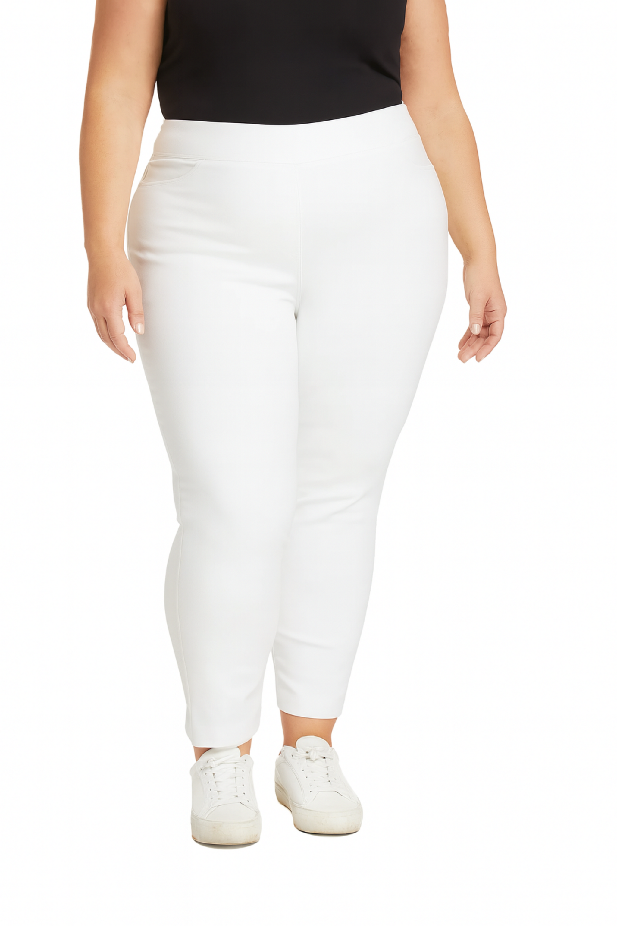 winter white dress pants plus size SHEIN SXY Plus Size Women Solid Color Lapel NeckLong Sleeve Jacket And Flared Pants Elegant Suit Set In Fall/Winter White Suits For Pant