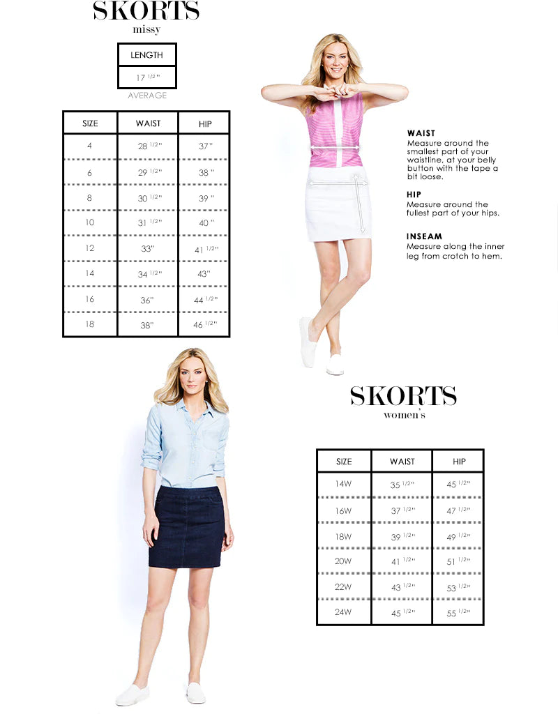 Pull-On Skort with Pockets - Black