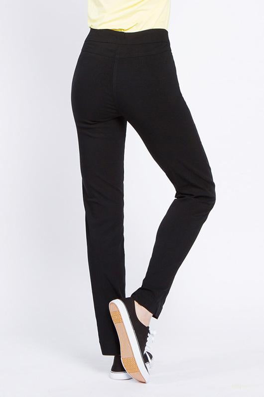 Narrow Black Golf Pants With Pockets