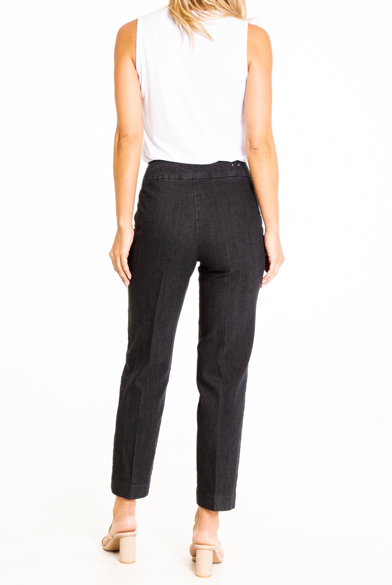 Thin Her Black Denim Ankle Pants