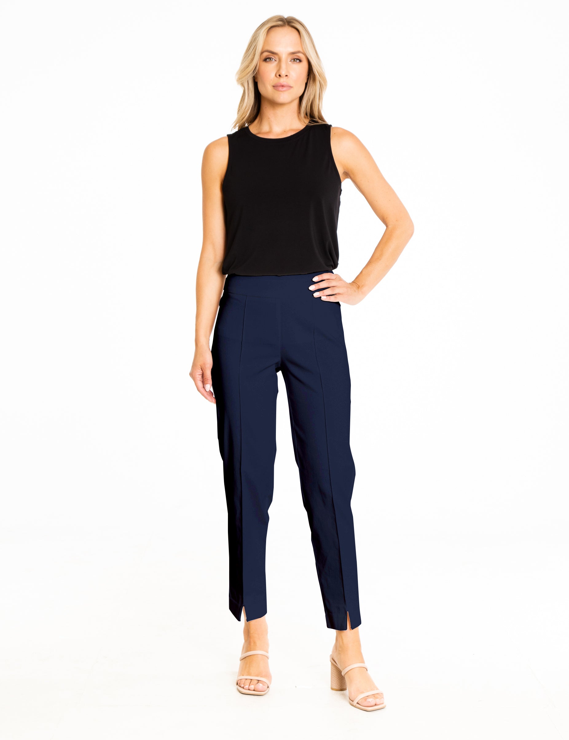 Thin Her Ankle Pants - Navy