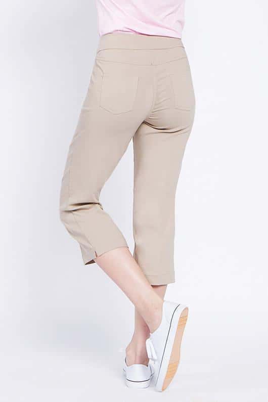 Golf Capri Pants With Pockets - Stone