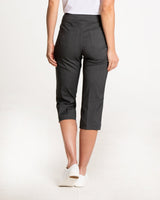 Golf Capri Pants With Pockets - Charcoal