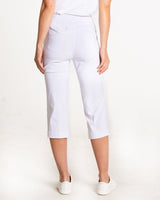 White Golf Capris With Pockets