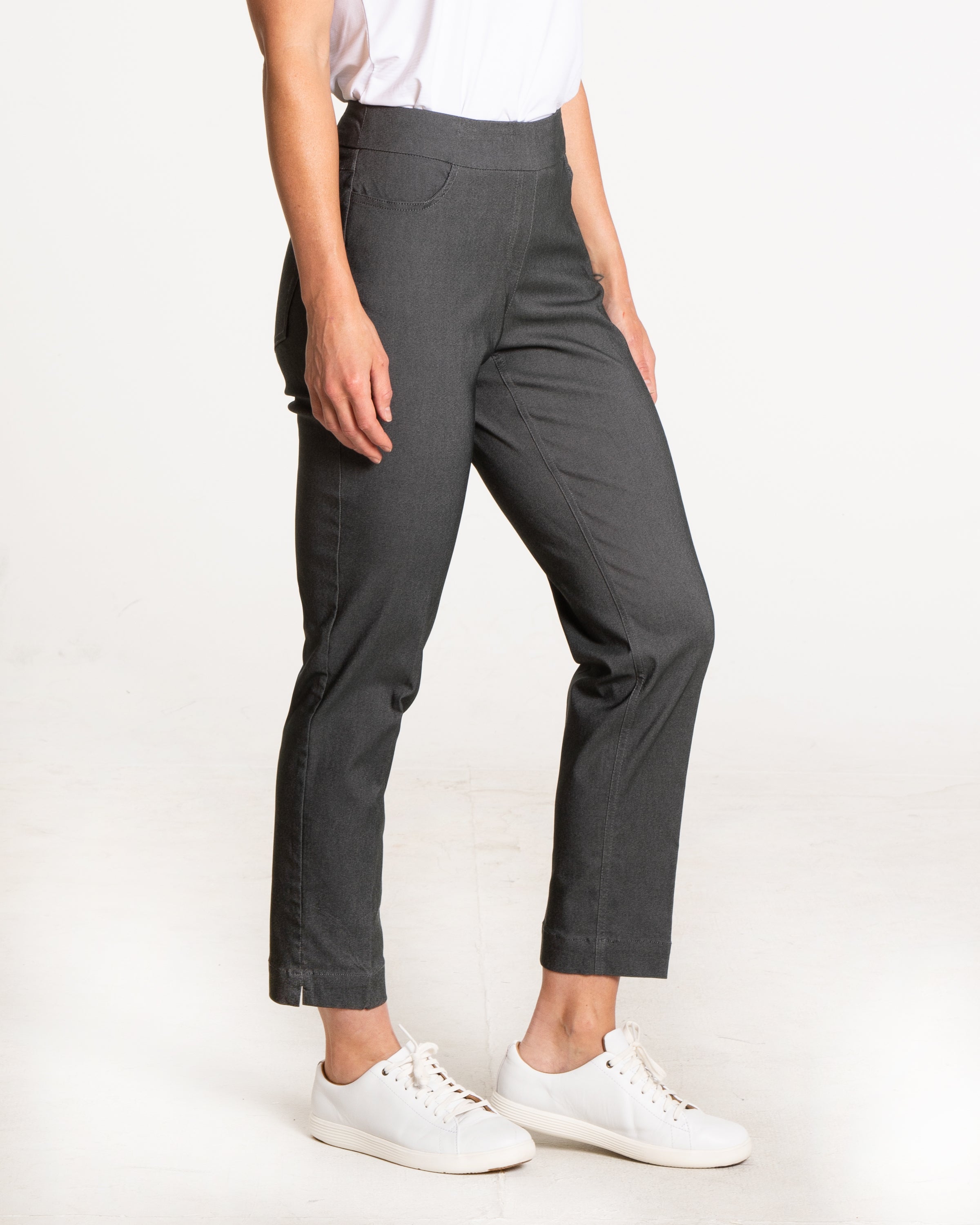 Petite Golf Ankle Pant - Charcoal