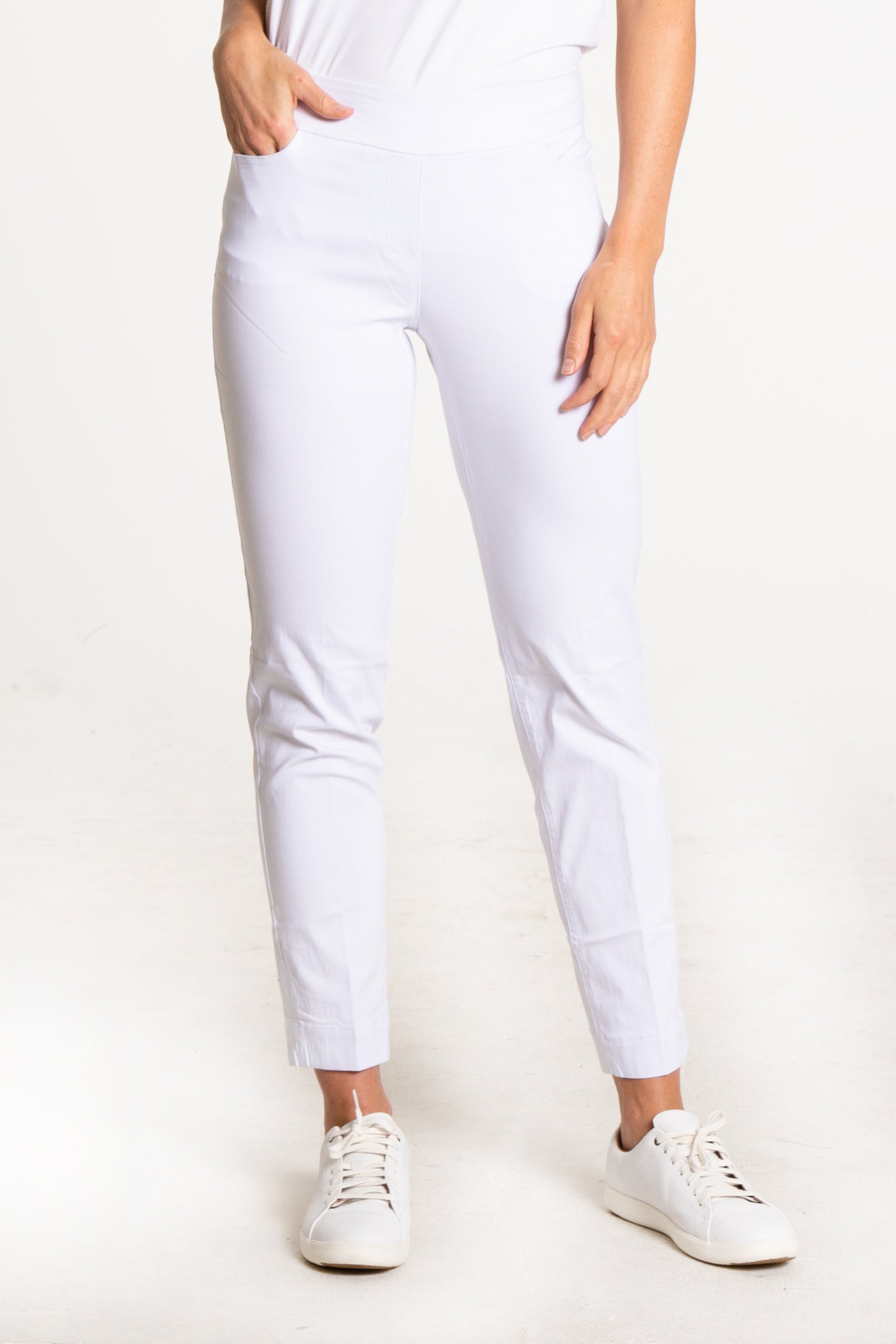 Golf Ankle Pant - White
