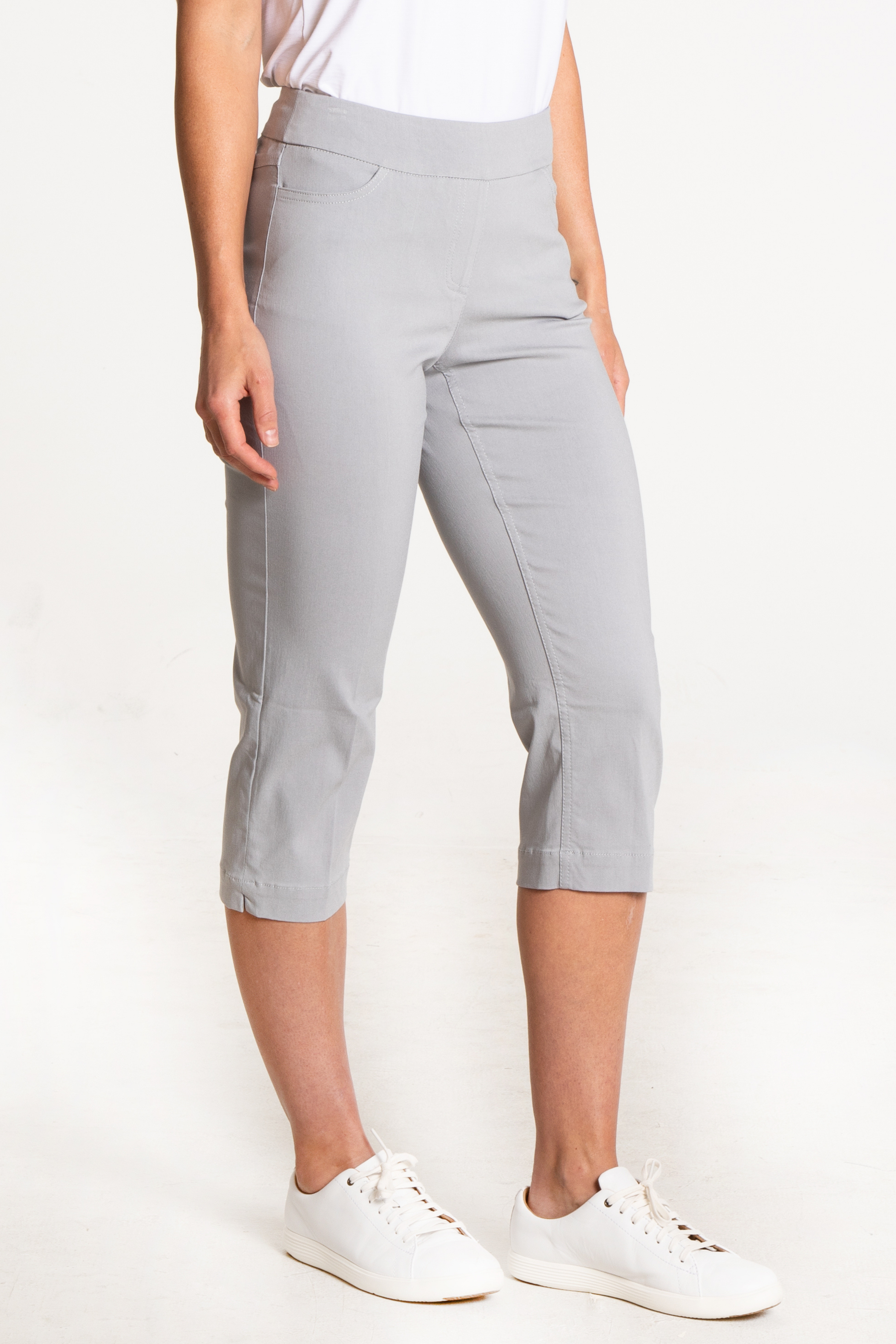 Golf Capris With Pockets - Sterling