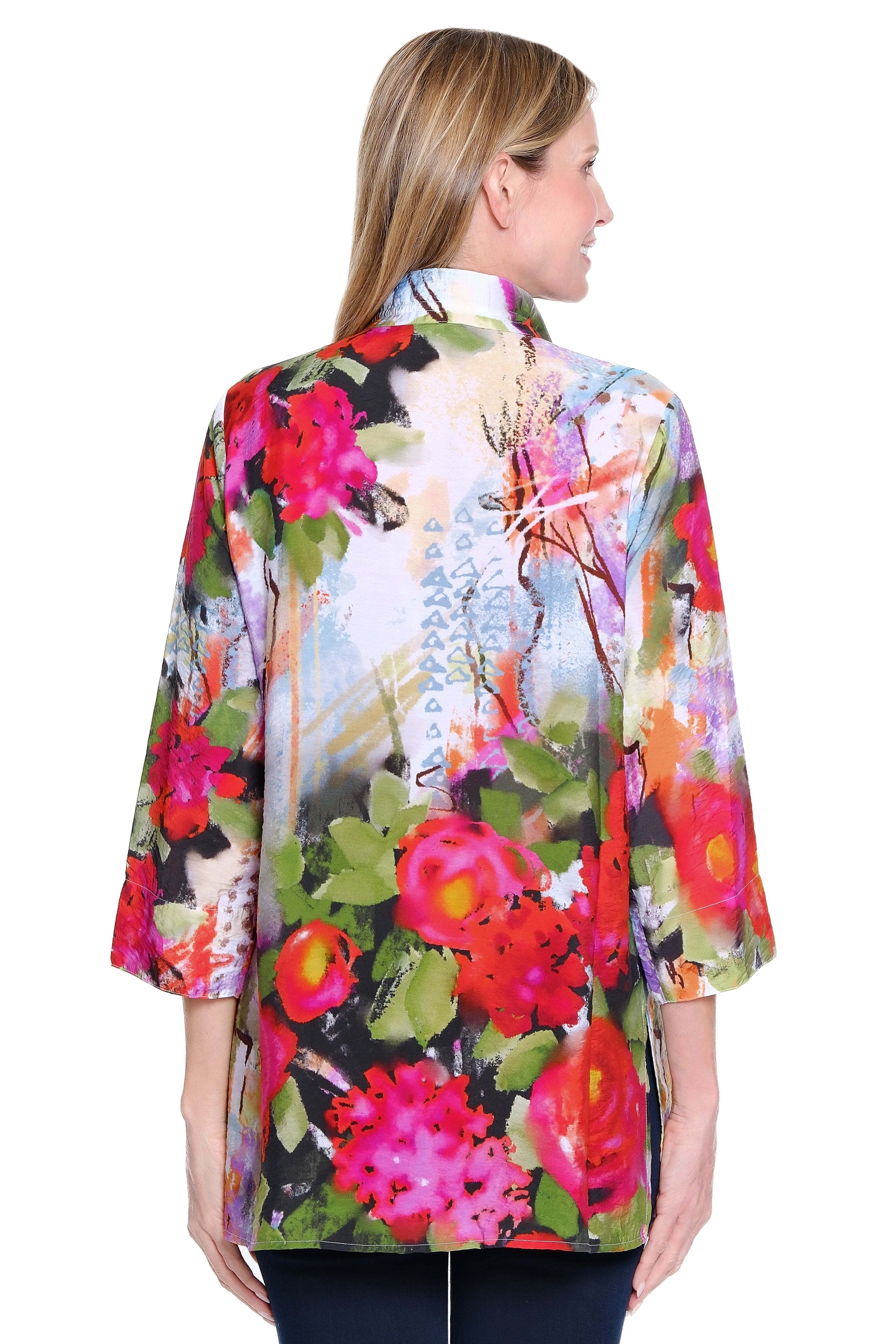 Woven Print Tunic - Floral Multi