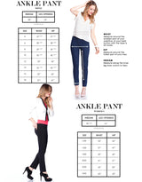 Wide Band Elastic Waist Pull On Ankle Pant - White