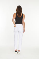 PULL ON NARROW LEG PANT - White