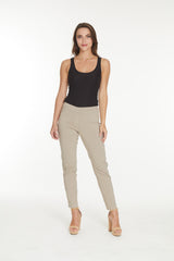 Pull-On Stone Color Ankle Pants