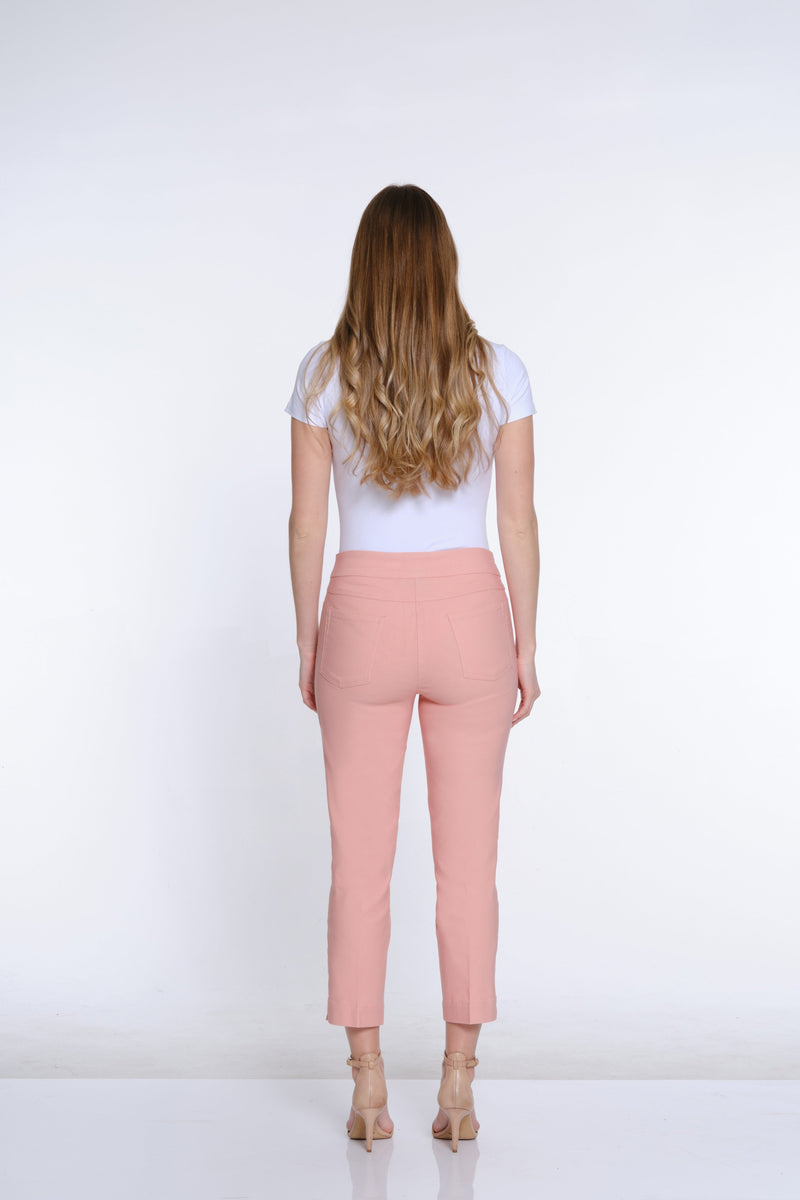 Pull-On Crop Pant With Real Front & Back Pockets - Blush