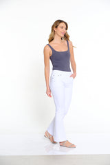 Plus Denim Ankle Jean - White