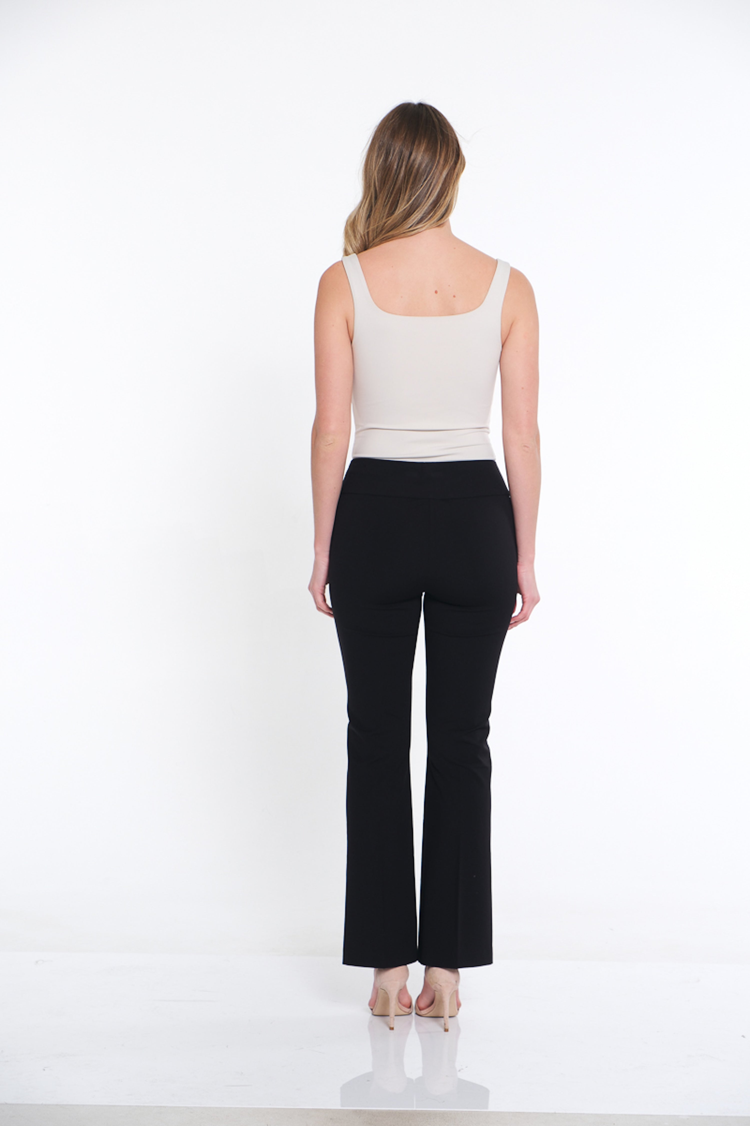 EASE-Y-Fit Knit Flare Leg Pant - Black
