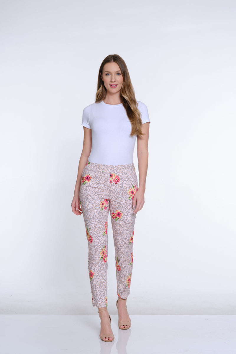 Print Ankle Pant - Floral Multi