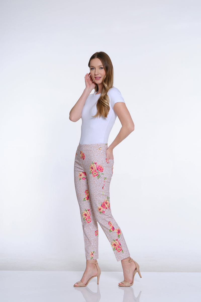 Print Ankle Pant - Floral Multi