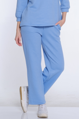 Jacquard Knit Ankle Pant - Women's - Cornflower