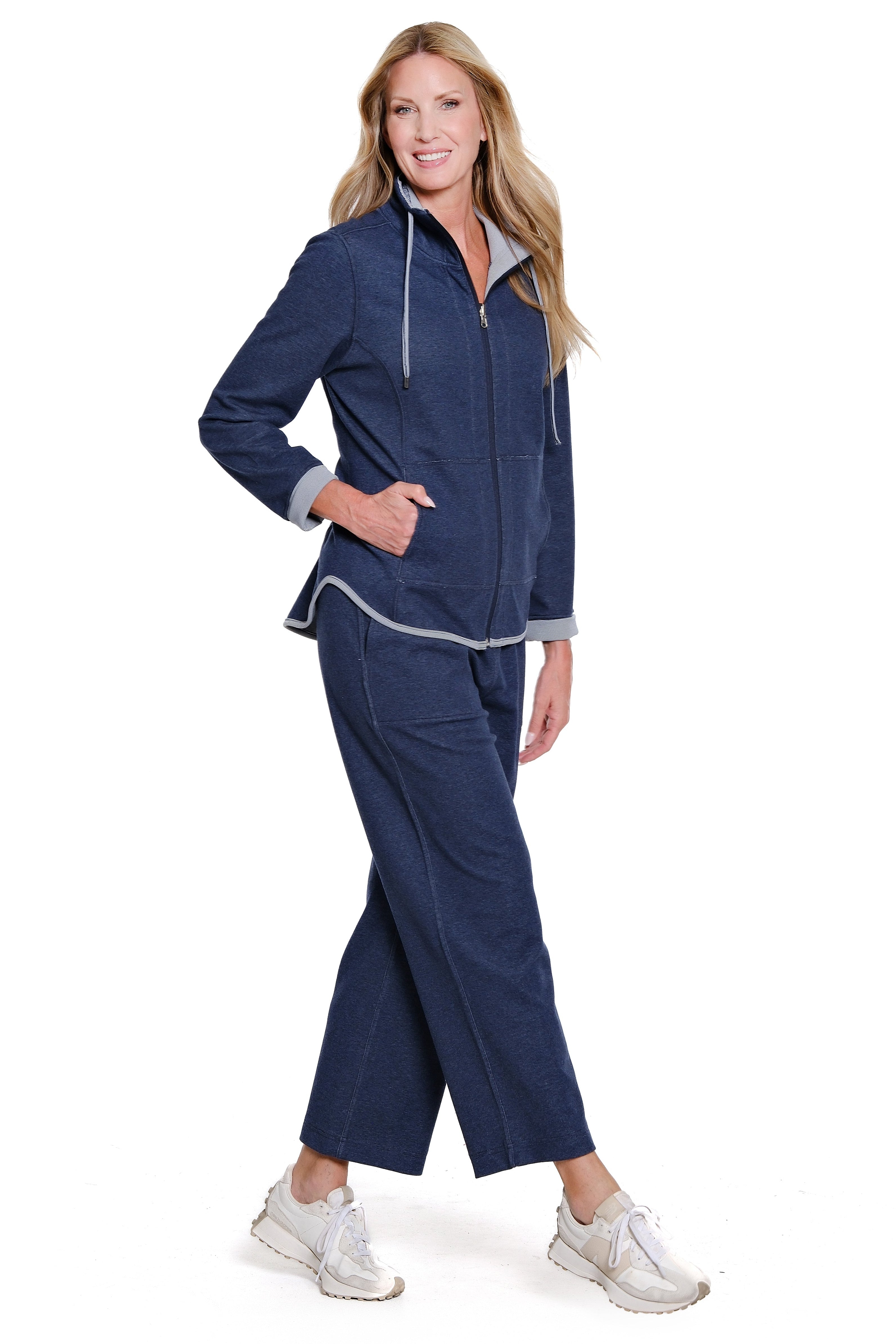 Reversible Knit Pull-On Ankle Pant - Plus - Midnight