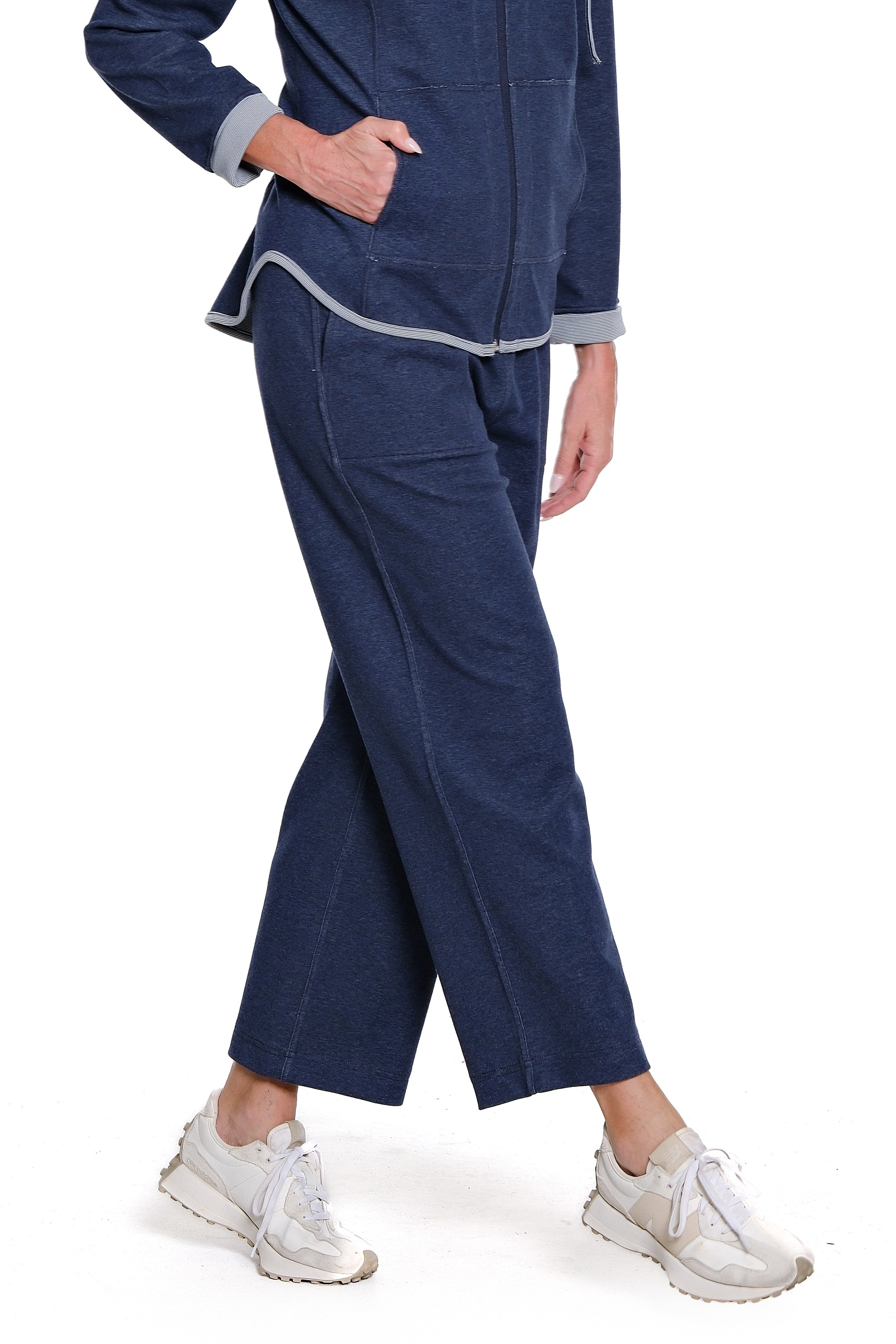 Reversible Knit Pull-On Ankle Pant - Plus - Midnight