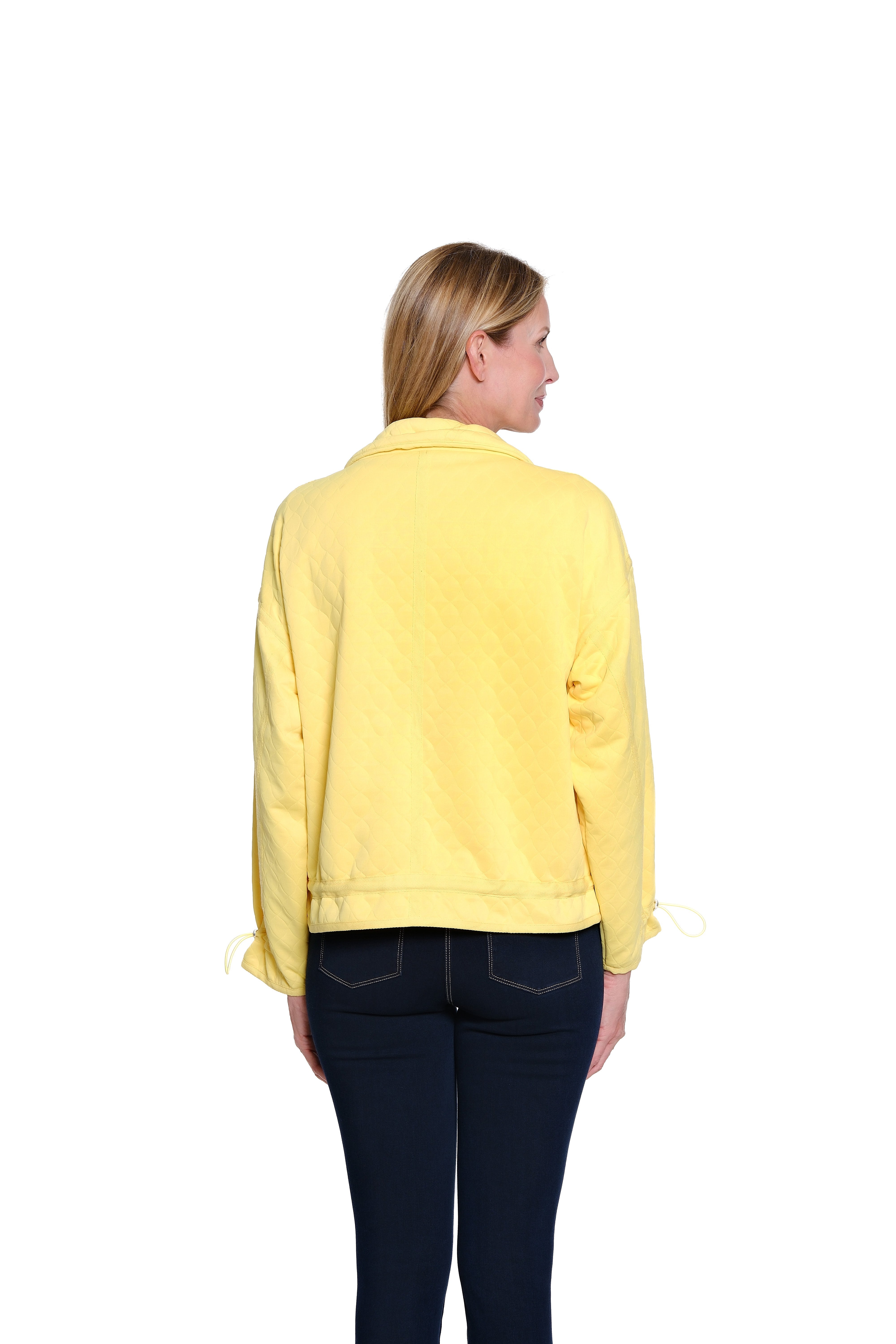 Quilted Knit Jacket - Daffodil