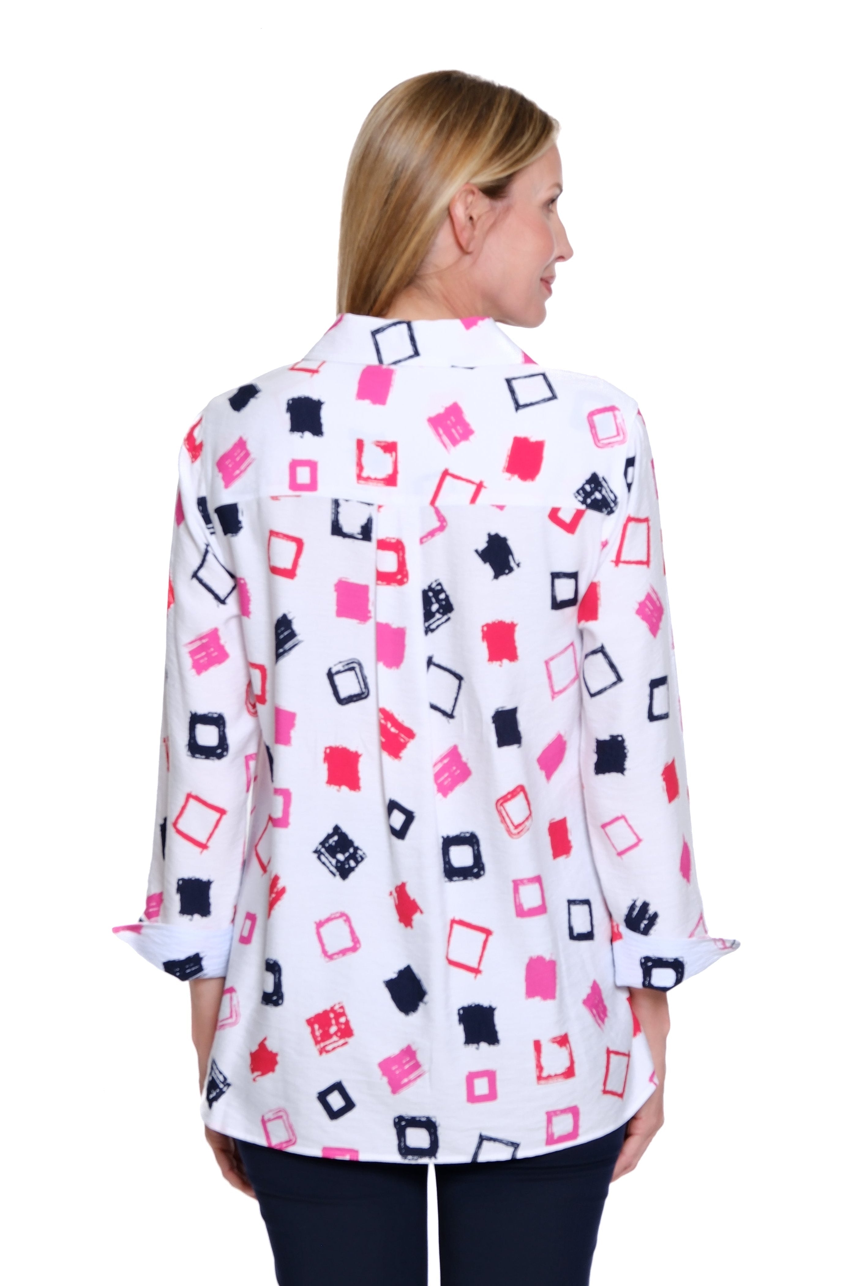 Printed Button-Front Shirt - Multi