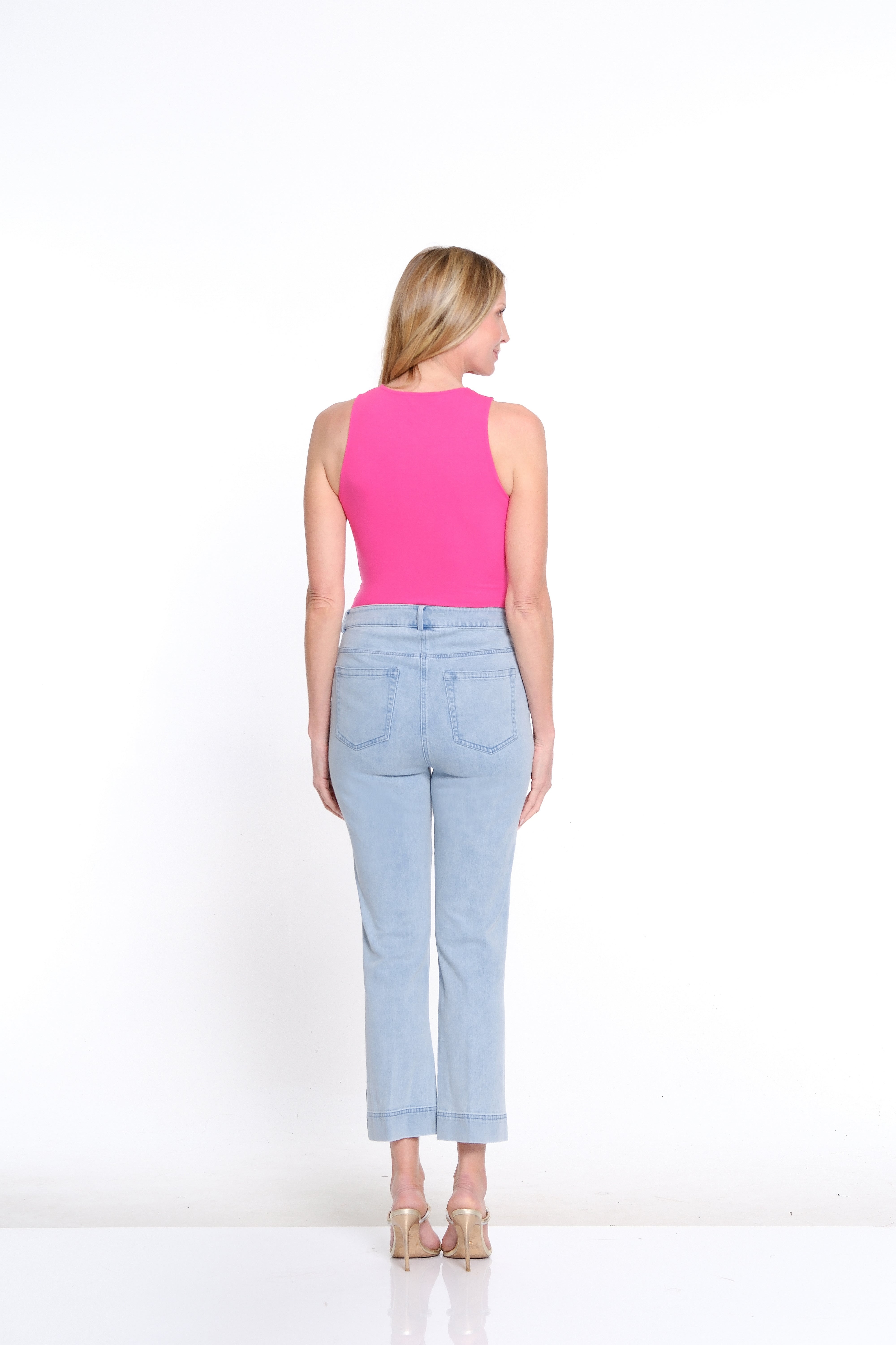 Flare Leg Denim Crop Jean - Missy