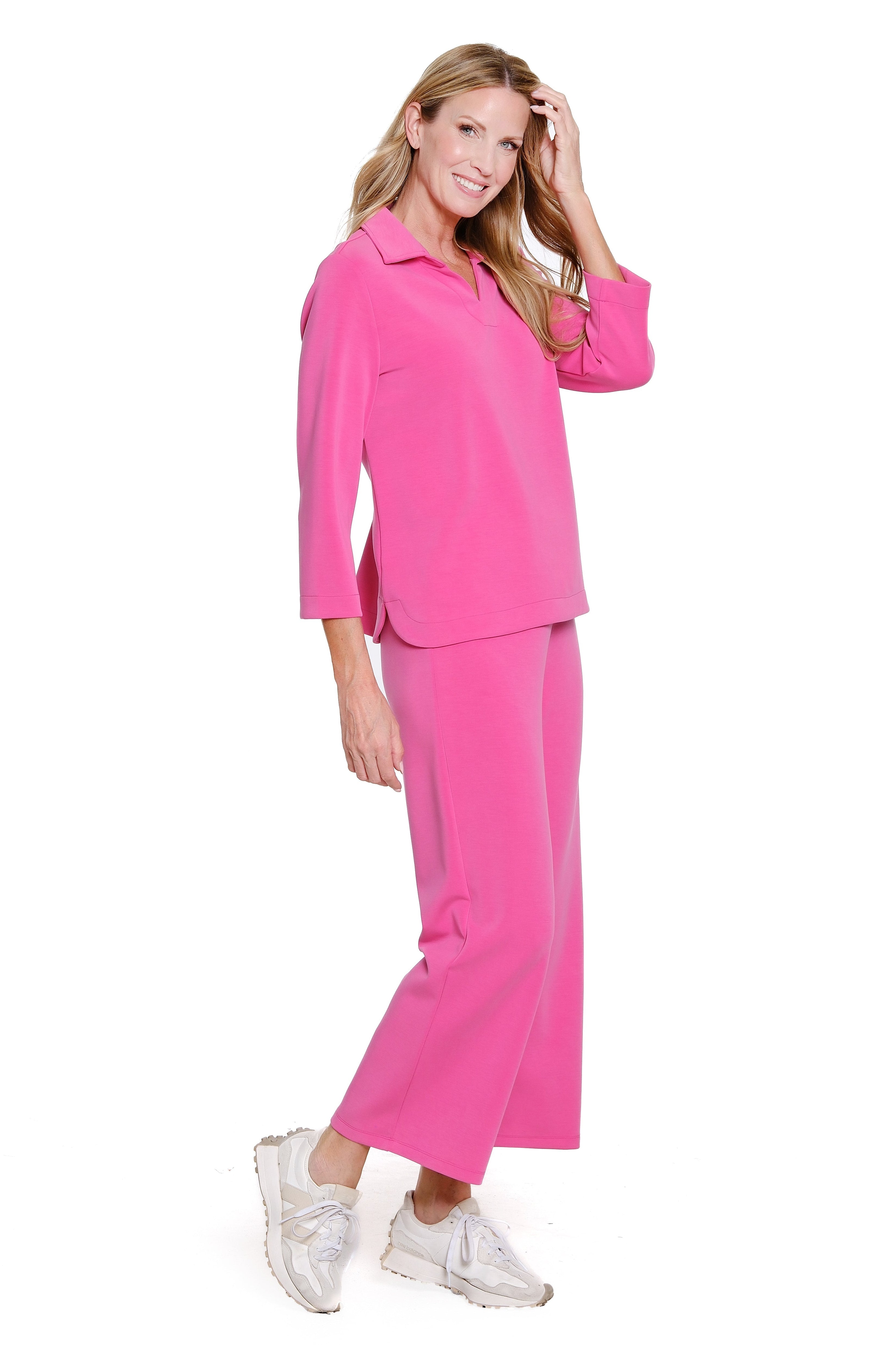 Knit Lounge Set - Petite - Candy Pink