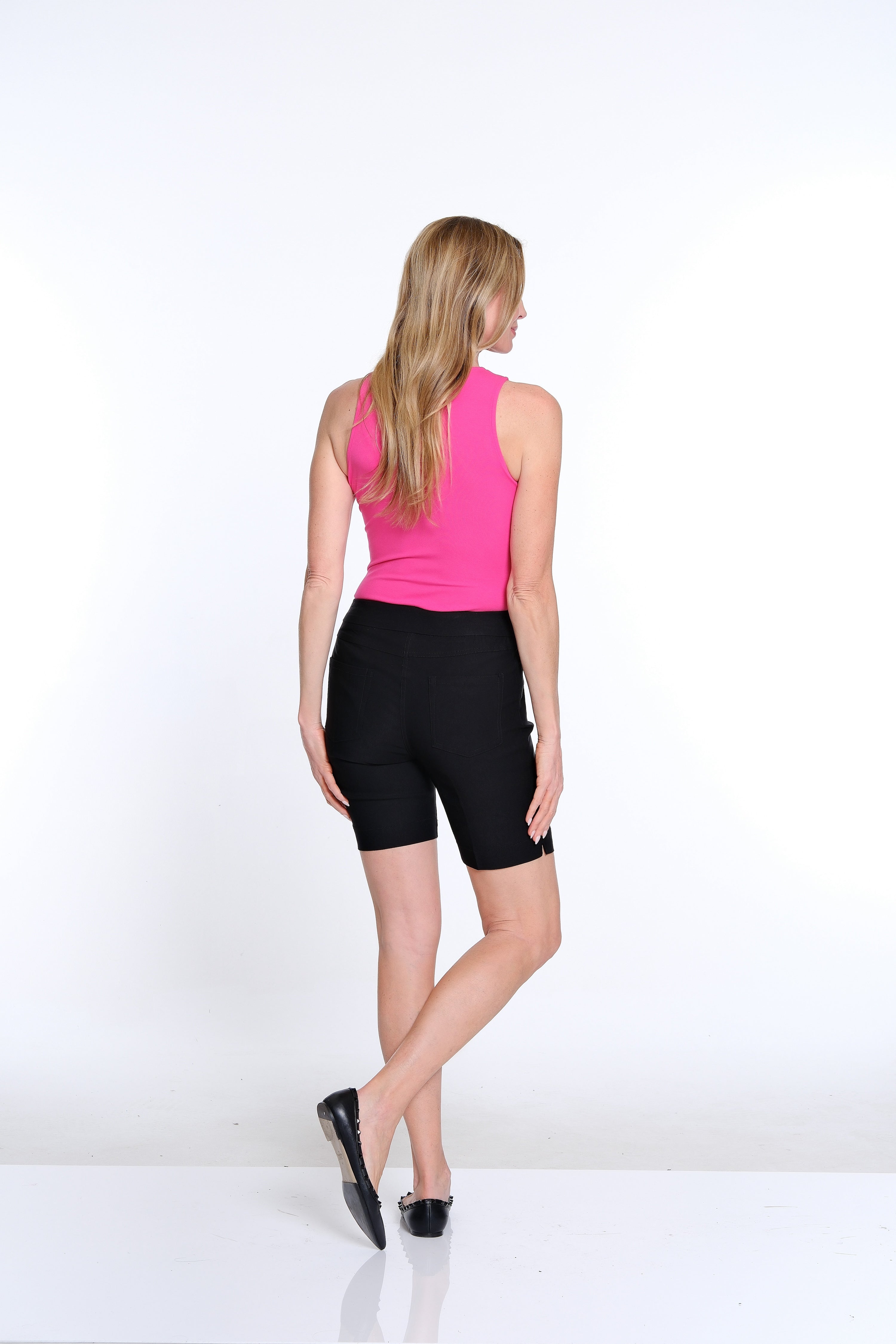 Petite Denim Short with Real Pockets - Black