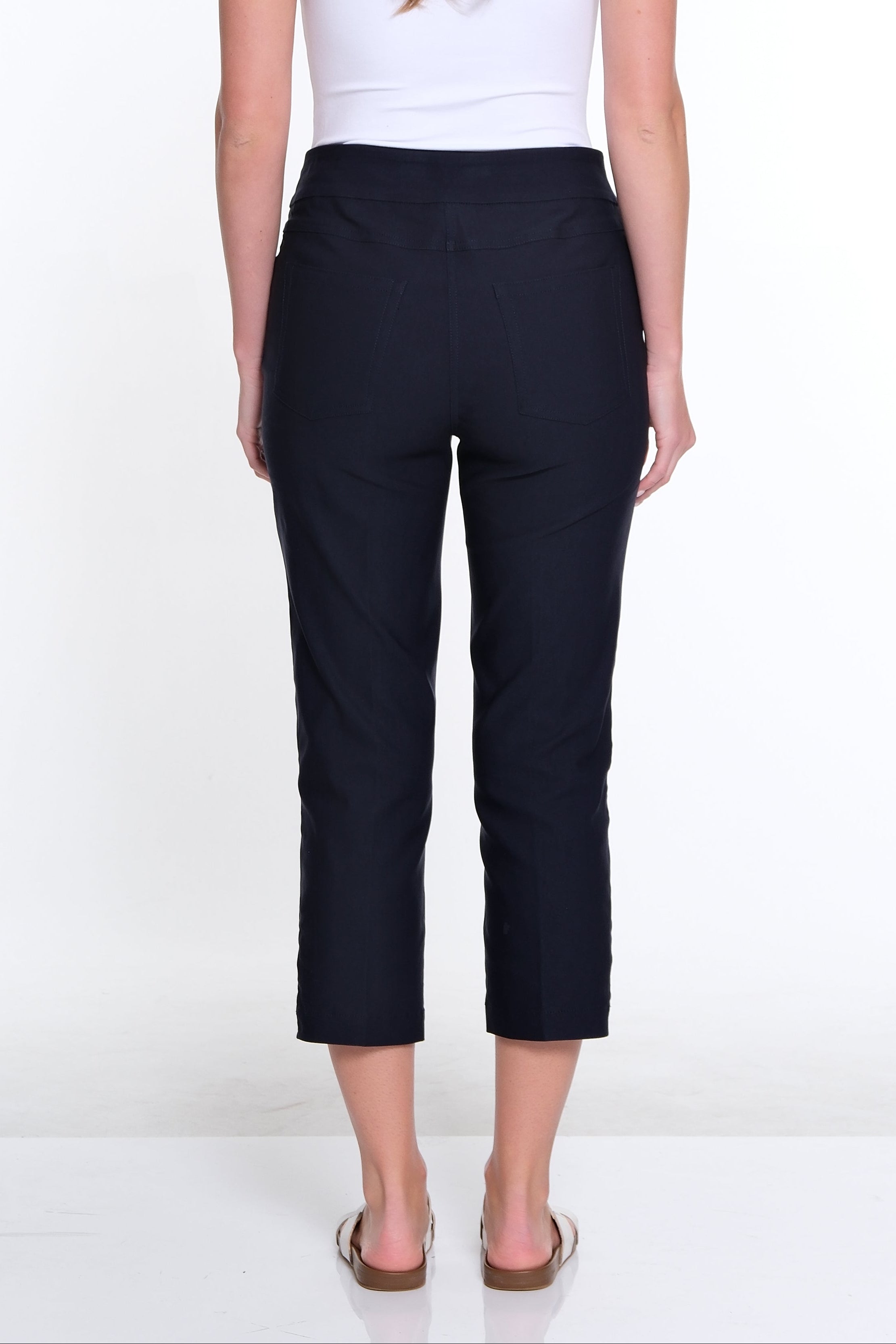 3-Strap Hem Crop Pant - Midnight Blue