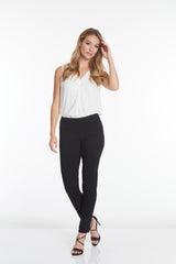 PULL ON NARROW LEG PANT - Black