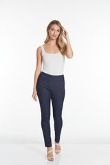 PULL ON NARROW LEG PANT - Denim