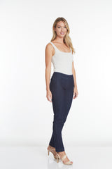 PULL ON NARROW LEG PANT - Denim