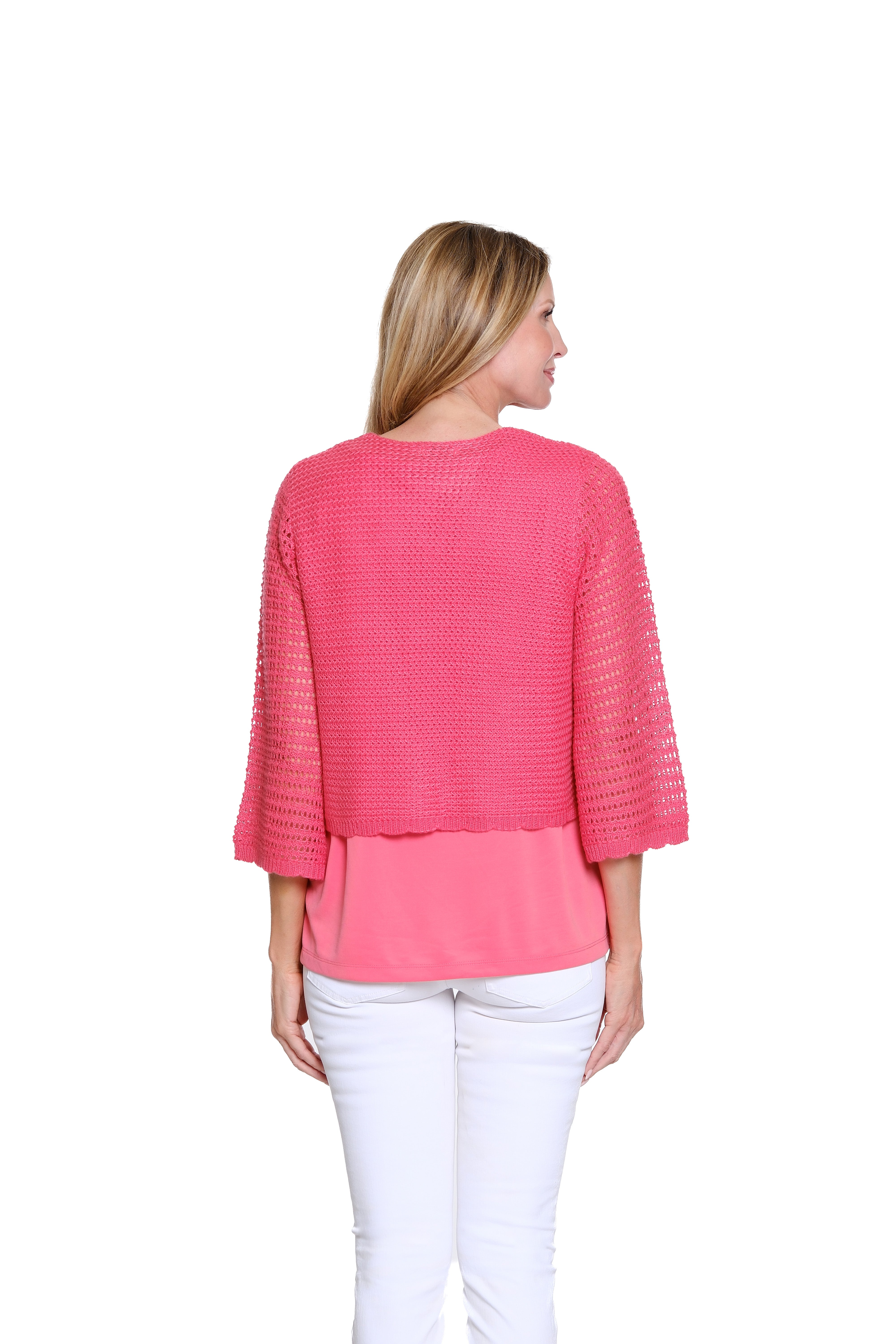 Tie-Front Knit Cardigan - Plus